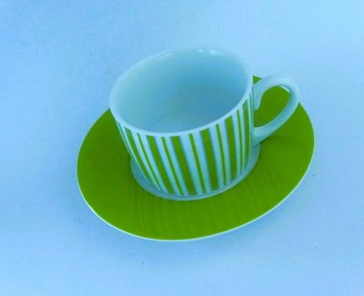 KAFFEETASSE - Porzellantasse- FARBENFROHE TASSE- STREIFEN-DESIGN - KÖNITZ BASICS