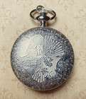 POCKET WATCH QUARTZ CLASSIC VICTORIAN STYLE JEWELRY STAINLESS STEEL NEW — photo 2