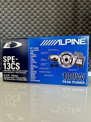 Alpine SPE-13CS Component 2 Wege 180W 13cm Autolautsprecher Oldschool Car Audio