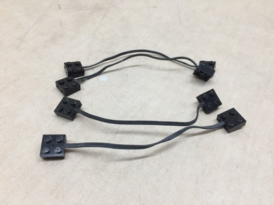 #ad #ad Lot of 4 Lego 5quot; Electric Wires Train Mindstorm Cable Connectors RCX 2x2 17 13cm $35.00