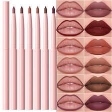 6Pcs Retractable Lip Liner Pencils Set Pack for Shaping  Sculpting Lips, Mauve