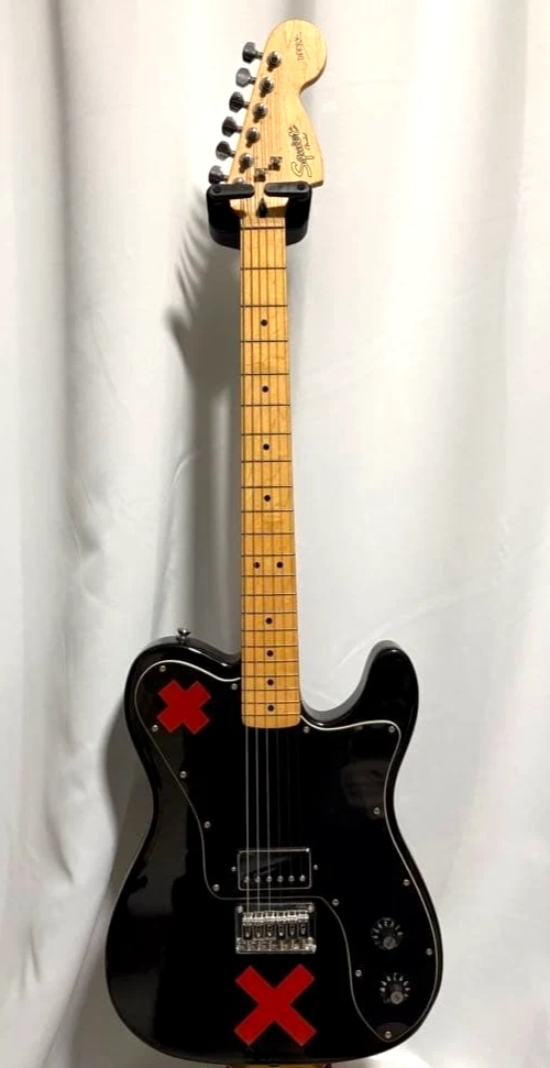Squier by Fender Deryck Whibley Signature Guitar Black Telecaster