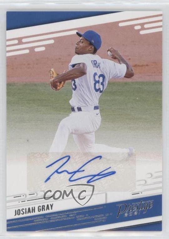 2021 Panini Chronicles Prestige Josiah Gray #PR-JO Auto 1u6