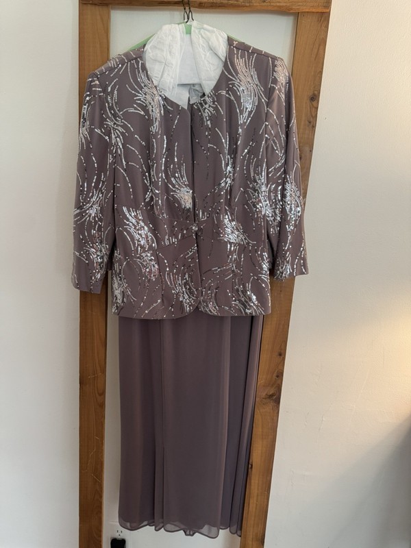 Alex Evenings Women's Size 8 2-Piece Dress Formal  Mother-of-the-Bride Sparkly 