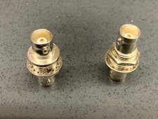 Lot of 2 BNC Bulkhead Adapter Female to Female Coupler Panel Mount ,50 Ohm