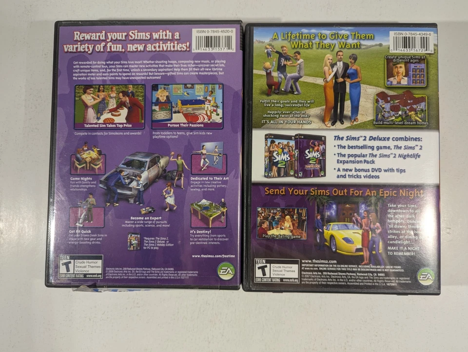 Sims 2 Free Time and Sims 2 Deluxe PC Game Expansion - Image 2 of 4