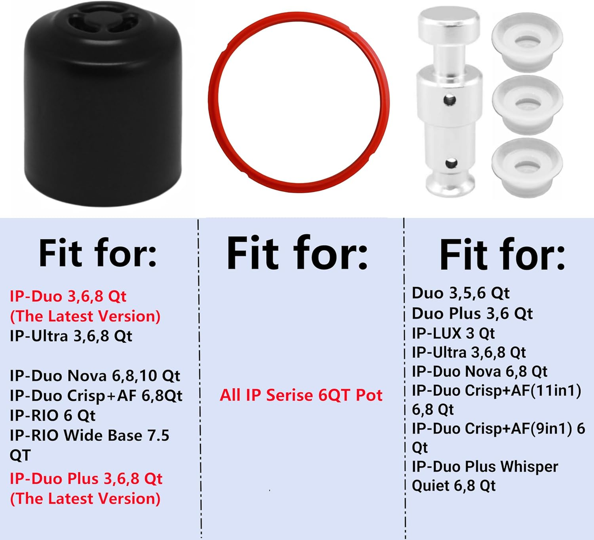 Zonefly Valvola galleggiante originale per Instant Pot Pro 6 Qt 8Qt, Pro Plus, Duo Evo Plus 60, Lux 8 Qt, Duo 8, Duo Plus 8 Qt, valvola a galleggiante di ricambio per