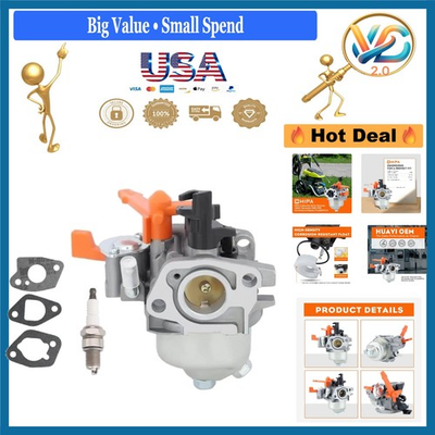 #ad 196CC Carburetor for Kohler SH265 amp; Generac Pressure Washer 2500 3000 PSI $25.37