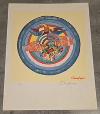 CHAIM GROSS WFUNA HAND SIGNED LITHOGRAPH 1980 21/1000 SERIGRAPH NICE!