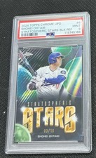 2024 Topps Chrome Update Shohei Ohtani Stratospheric Stars Black /10 PSA 9