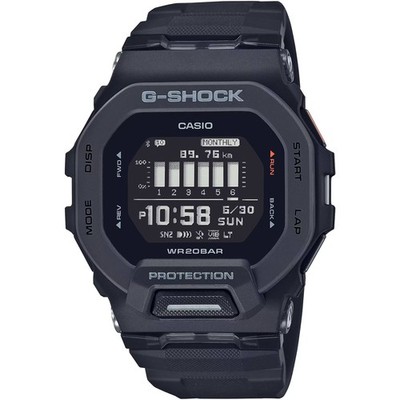 Casio Men's Digital Watch G-Shock G-Squad 200 Series Black Resin Strap GBD200-1