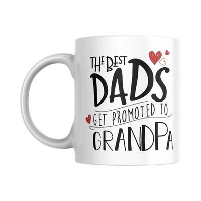 Vatertag Geschenk Tasse für Papa Beförderung zu Opa weiß glänzend Keramiktasse