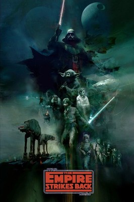 1980 Star Wars Episode V The Empire Strikes Back Movie Poster  Vader