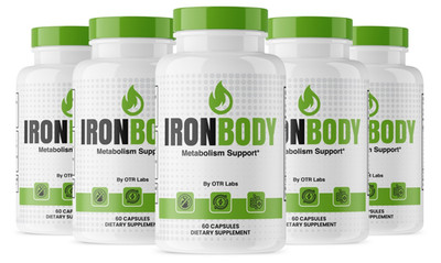 Iron Body Dietary Supplement 300Capsules Genuine IronBody for Metabolism Support