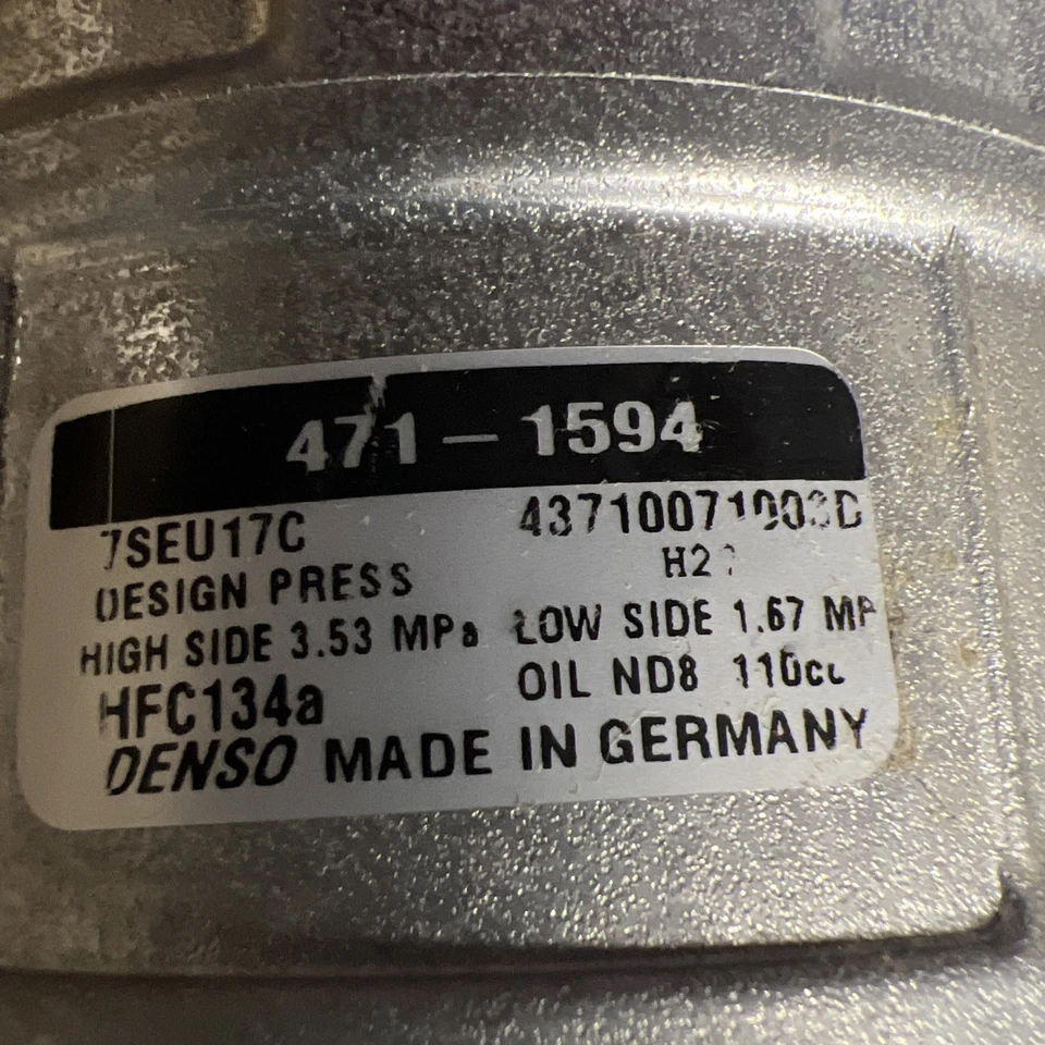 Denso 471-1594 NEW A/C Compressor and Clutch For Mercedes-Benz X164 X166 W251 - Image 2 of 4