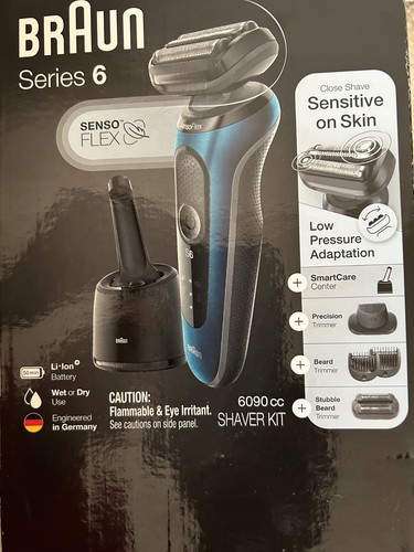 Braun Series 6 S6 Electric Foil Shaver for Men with SmartCare Center USED