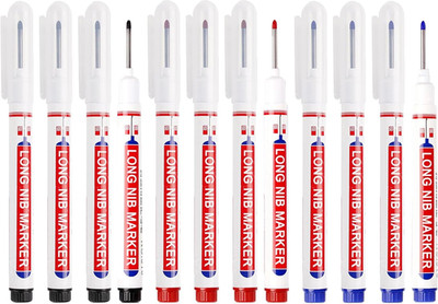 12 Stück Tieflochmarker Set, Bohrlochmarker mit 20mm Extralange Spitze, Markieru