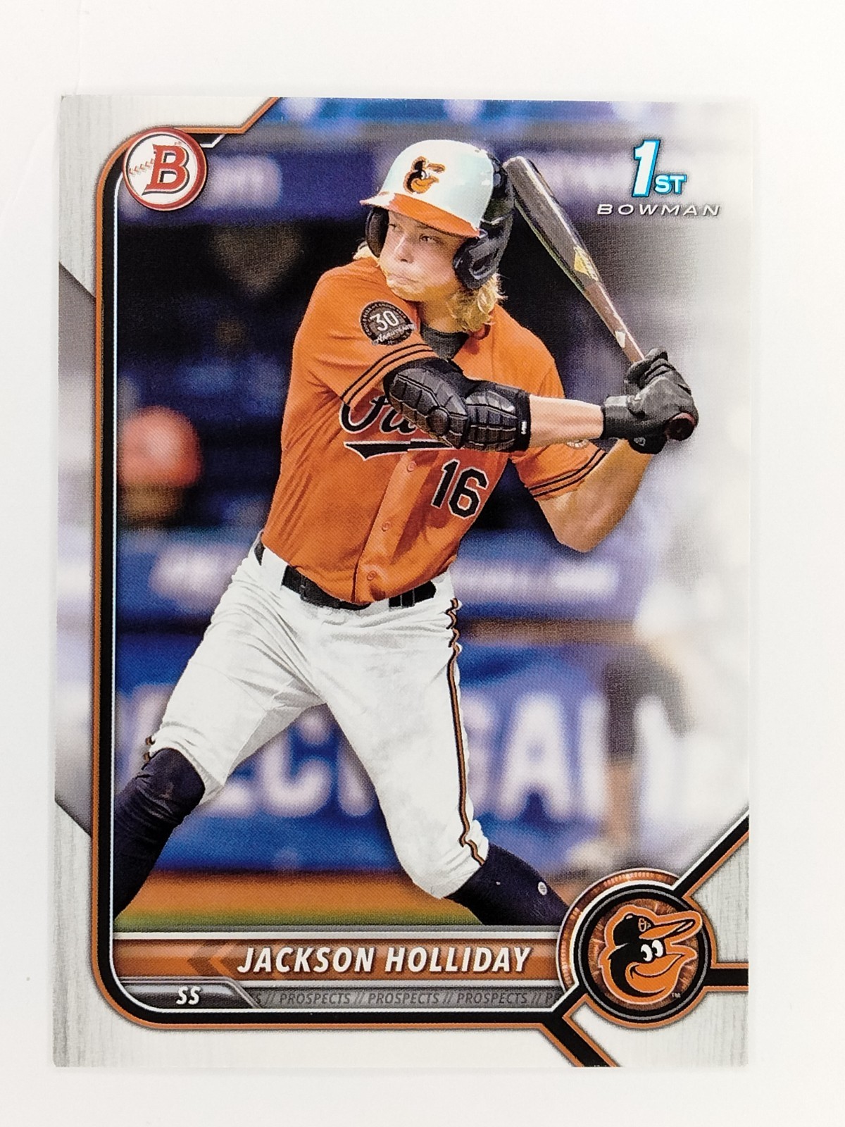 2022 Bowman Draft  Jackson Holliday #BD-168 (RC) Baltimore Orioles Rookie