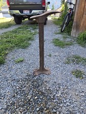 1894 Vintage Antique Eclipse Cast Iron Metal Shoe Cobbler Form with Stand Small