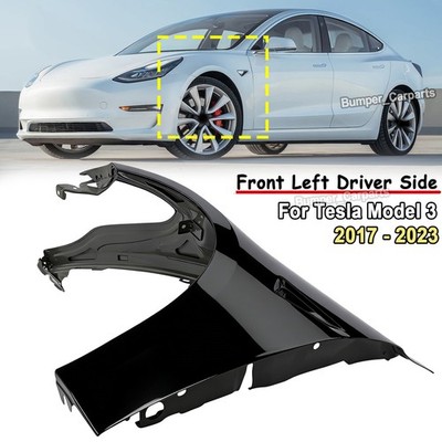 For 2017-2023 Tesla Model 3 Left Front Fender Driver Side Steel Paint Code PBSB