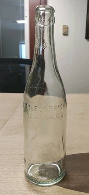 Vtg G. Krueger Brewing Co., Newark, N.J. Embossed Clear Beer Bwg Bottle