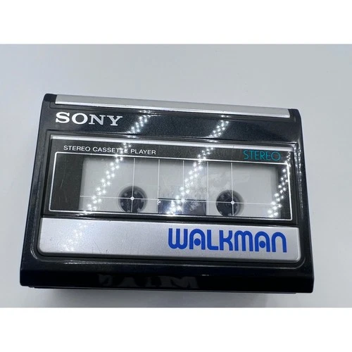 Sony Walkman WM-41 Vintage Portable Cassette Player Black Silver Stereo Japan
