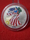 2000 American Silver Eagle UNC COLORIZED 1oz 0.999 Fine Silver Dollar   #MF-0304