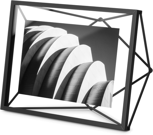 Bilderrahmen Glas Metall Schwebend, 10X15 Cm, Schwarz-image
