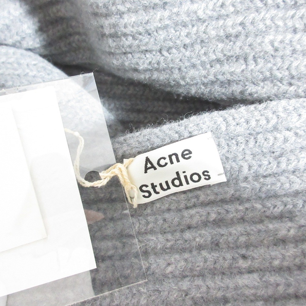 Acne Studios Sleeve Design Wool Knit Scarf One Size, Gray Women USED image 5