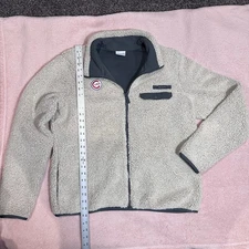 Columbia Womens XL Chicago Cubs Mountainside Full Zip Sherpa Fleece Jacket