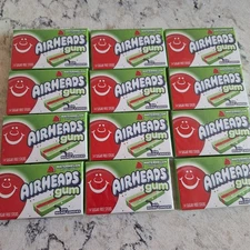 12 Packs Airheads Gum Sugar Free Watermelon 14 Regular Size Sticks 11/2025 