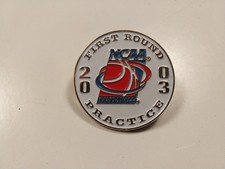 RARE 2003 NCAA Basketball Tournament First Round Practice Label Pin