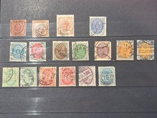 Timbres Danemark Lot classiques, petites cotes, env. 200€