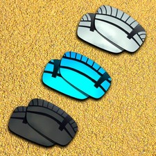 3 Pairs Lenses Replacement for-Maui Jim Peahi Polarized-Black Silver Blue