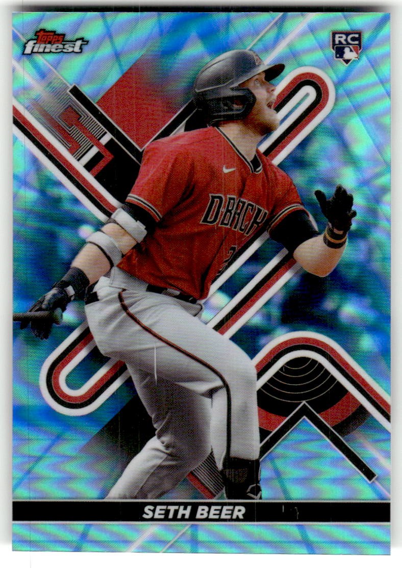 2022 Finest Seth Beer Blue / Aqua Vapor Refractors #/250 Rookie #18