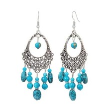 Women Jhumka Latest Bohemian Oxidized Silver Earrings For Women  Girls