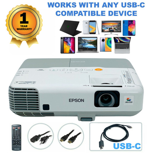 Epson PowerLite 905 3LCD Projector Professional Streaming USB-C 1 YEAR WARRANTY