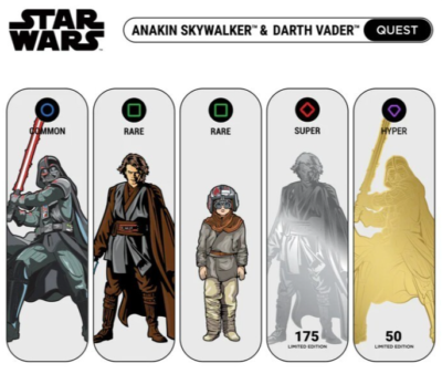 FiGPiN Anakin Skywalker & Darth Vader Quest Factory pack 1x
