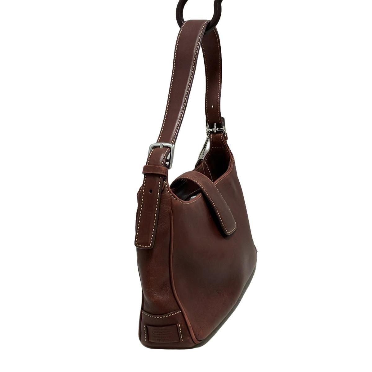 バッグ Coach Smooth Leather Hampton Legacy Hobo Vintage COACH #7789 Camel Smooth Leather Hampton Legacy Hobo