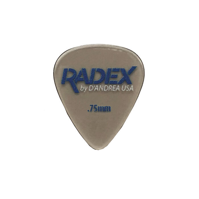 D'Andrea Radex 0.75mm Smoke Guitar Picks 6-Pack 351-Shape