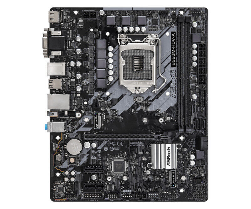 ASRocK B560M-HDV-A Motherboard Intel B560 LGA 1200 2 x DDR4 M.2