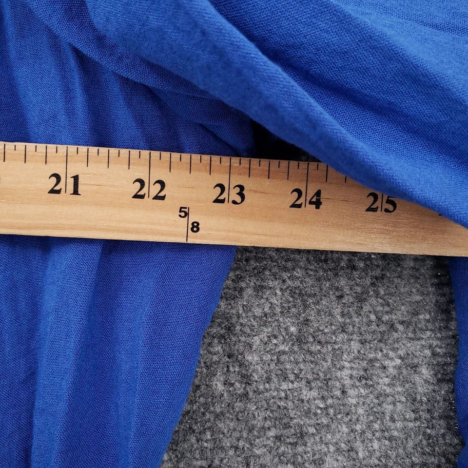 Chicos Blazer Mujer 2 US 12 Azul Ligero Frente Abierto Traje Chaqueta Muesca Foto 4 de 4