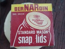 Vintage BERNARDIN Snap Lids Standard Mason Jar Home Food Canning 12pc