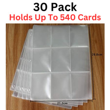 Cards Binder Sleeves Collector Sheets Album Baseball Yugioh Pokemon Card Holder