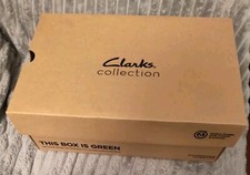 Image of Clarks Whiddon Step Dark Tan Leather Shoes Size UK 6 Fit G BNIB