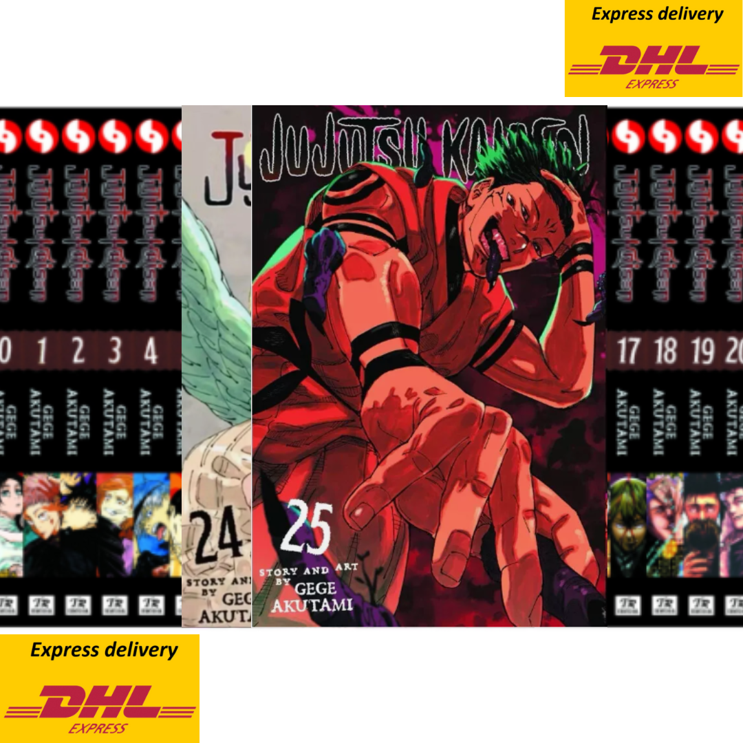 NEW Jujutsu Kaisen Manga Set Volume 0-25 English Version Comic