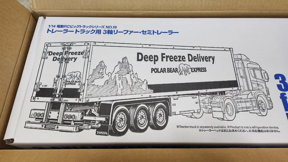 TAMIYA 1/14 Electric RC Big Truck No.19 3-Axis Reefer / Semi-Trailer 56319 - Image 2 of 4