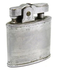 Marxman Oval Shape Push-Button Vintage Cigarette Lighter, Made in Japan