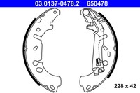 Bremsbacken Fiat Grande Punto/Linea 1.2-1.4 05-