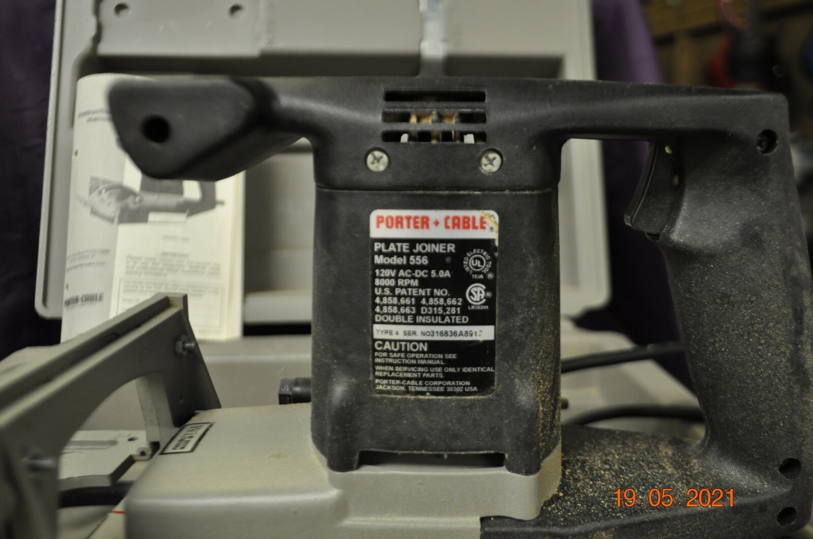 Porter Cable Model 556 Plate Joiner 